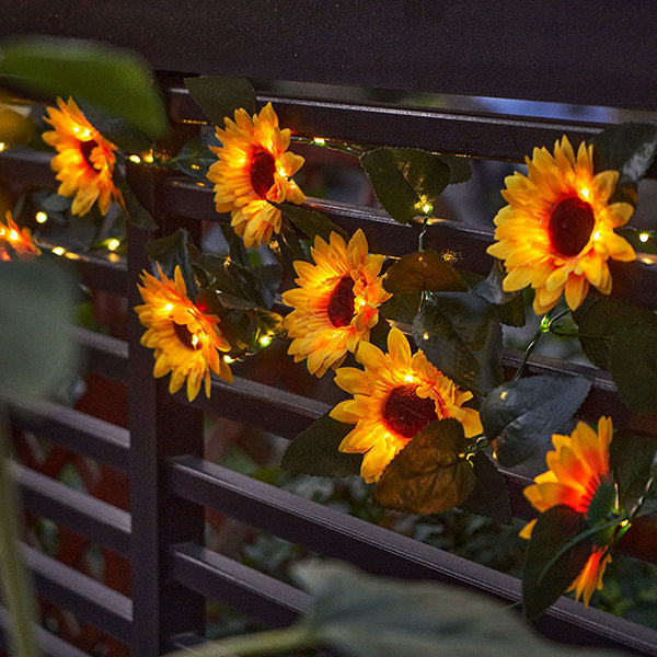 Sunflower String Lights - Solar-powered - Light Up Your Garden