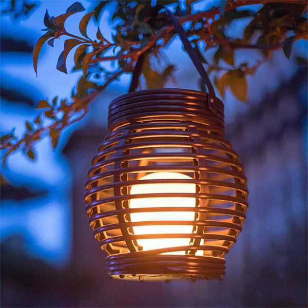 Solar-Powered Outdoor Hanging Lantern - Warm Ambient Lighting - Eco-Friendly