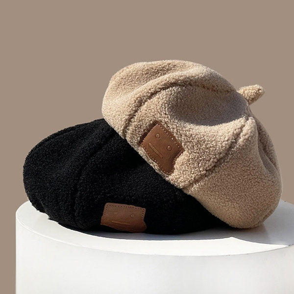 Pumpkin Beret Hat - Fall Retro Style - Polyester - Black - Brown - Beige - Modern Chic