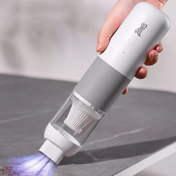 Efficient Coffee Grounds Vacuum Cleaner - Portable and Easy to Clean - Black - White