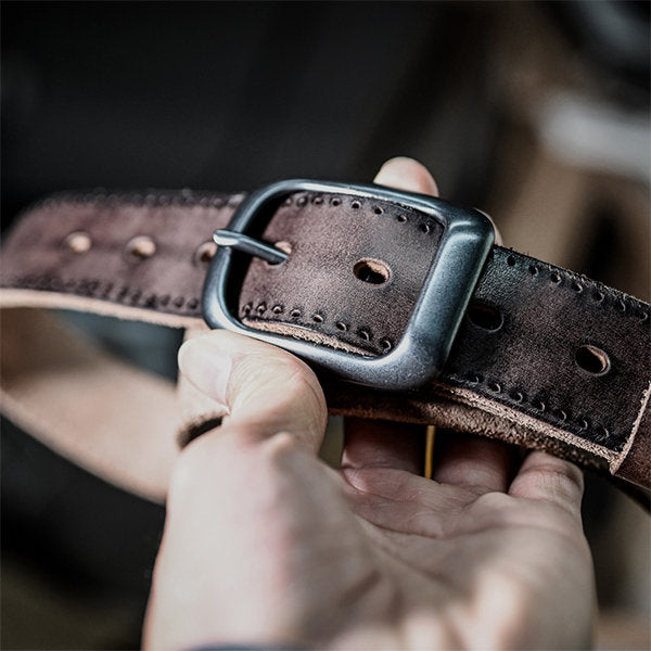 Modern Leather Belt - Black - Coffee - Brown - For Him