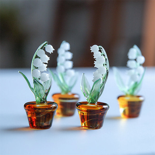 Lily of the Valley Decor - Glass - Tabletop Ornament