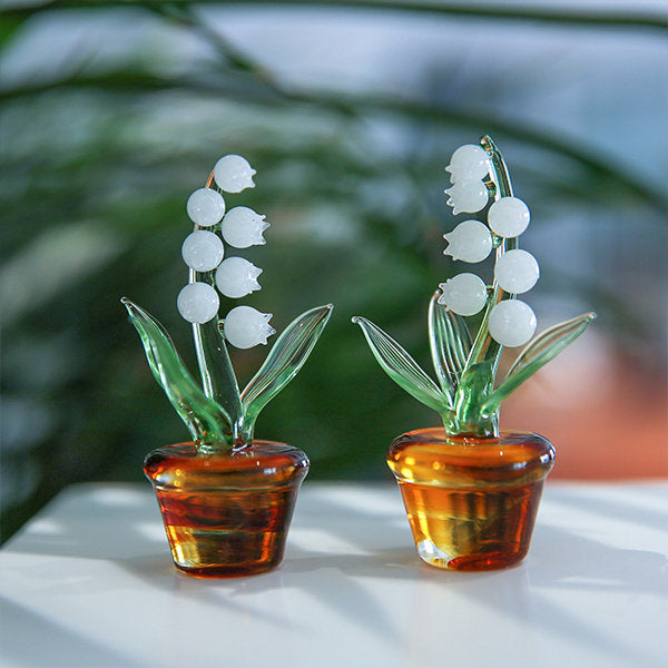Lily of the Valley Decor - Glass - Tabletop Ornament