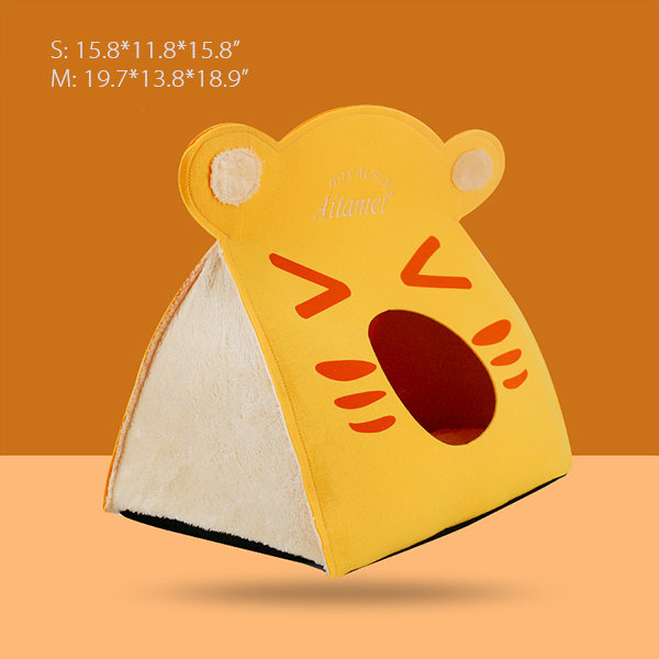 Adorable Cat House - For the Purrfect Cat Nap - Yellow - Pink