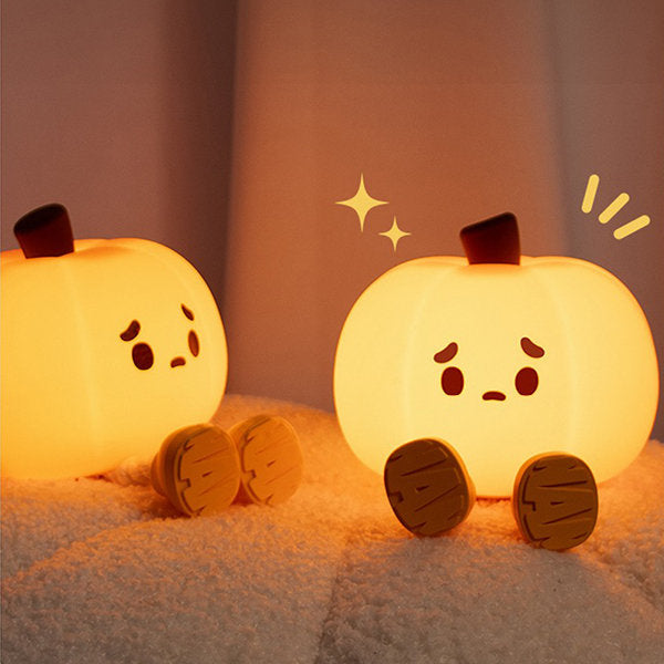 Pumpkin Shaped Night Light - Phone Stand - Comforting Glow - Halloween Decor