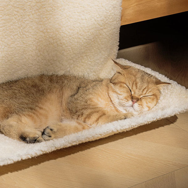 Bedside Cat Hammock - Beige - Gray - Unmatched Comfort - Perfect for Napping