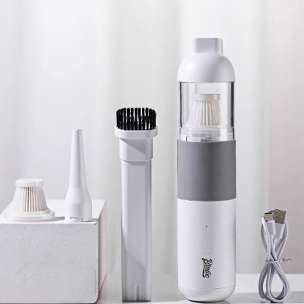 Efficient Coffee Grounds Vacuum Cleaner - Portable and Easy to Clean - Black - White