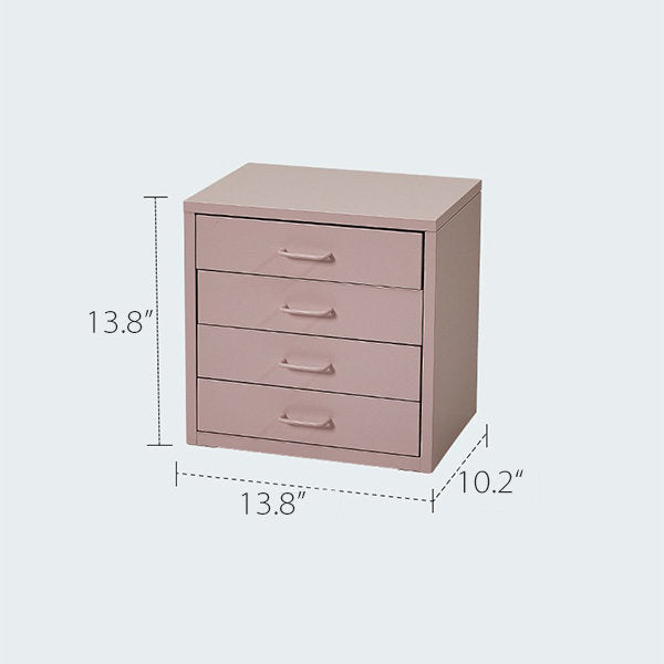 Elegant Desktop Organizer - Multiple Drawers - Storage Cabinet - Pink - Purple
