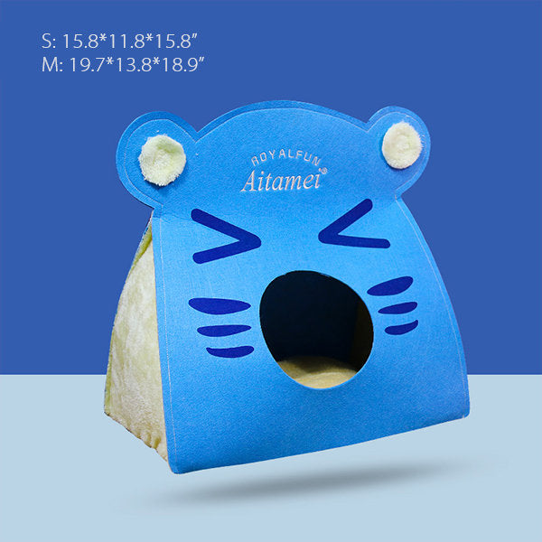Adorable Cat House - For the Purrfect Cat Nap - Yellow - Pink