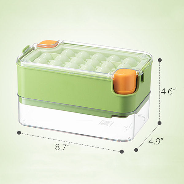 One-Click Ice Cube Mold - Effortless Release - Summer - Green - Purple