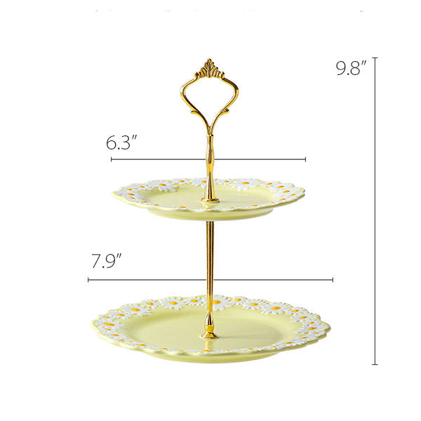 Daisy Dessert Stand - Pastel Yellow - Elegant and Charming - Wedding or Party