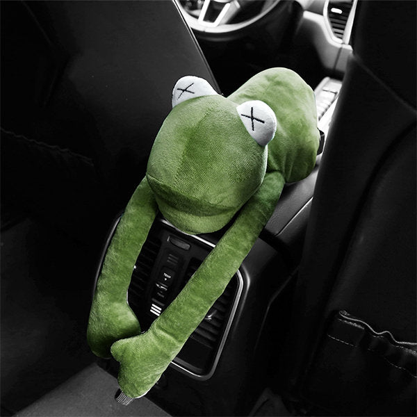 Frog Car Tissue Box - Plush Tissue Dispenser - Convenient Hanging Style