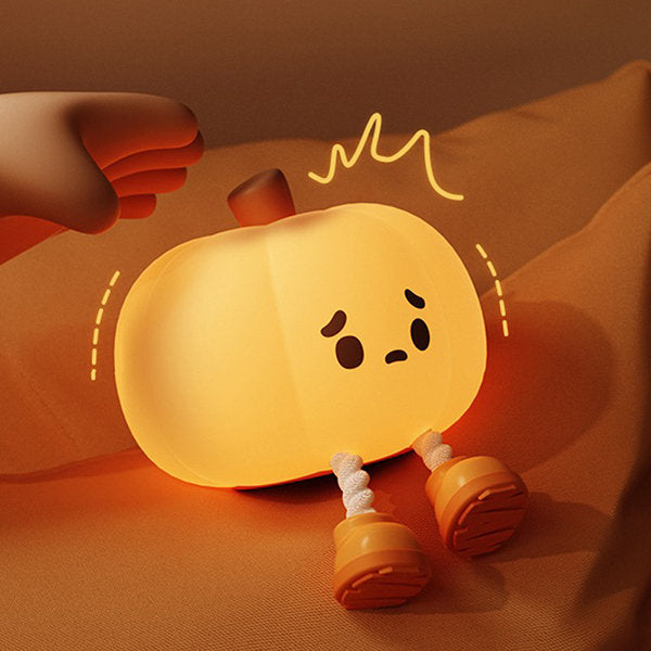 Pumpkin Shaped Night Light - Phone Stand - Comforting Glow - Halloween Decor