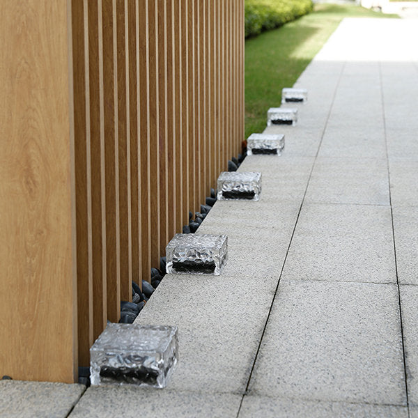 Ice Cube Solar Garden Lights - Outdoor - Solar Powered - Set of 2