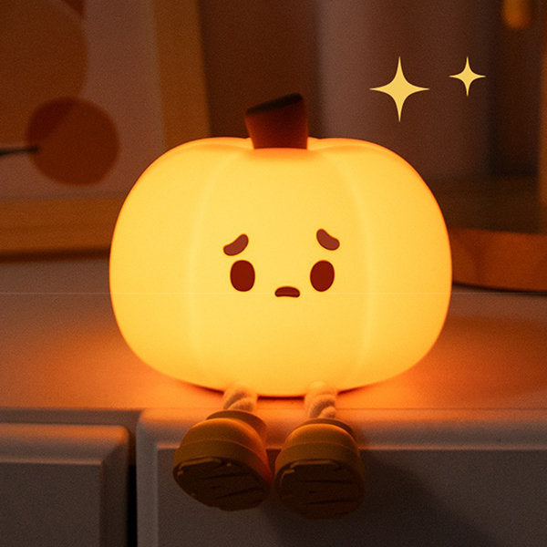 Pumpkin Shaped Night Light - Phone Stand - Comforting Glow - Halloween Decor
