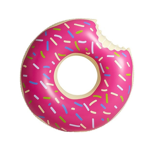 Donut Pool Float - Chocolate - Strawberry - Whimsical Design - Funny Summer