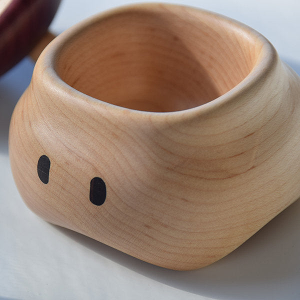 Wooden Mushroom Deer Storage Box - Unique Decorative Piece - Handcrafted Design