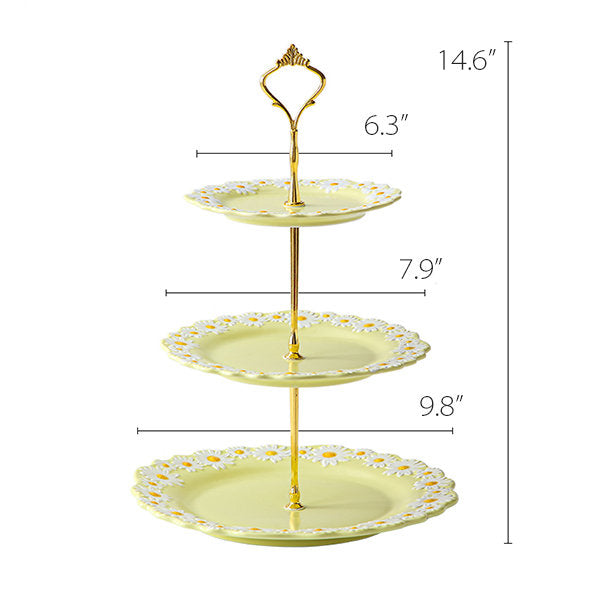 Daisy Dessert Stand - Pastel Yellow - Elegant and Charming - Wedding or Party