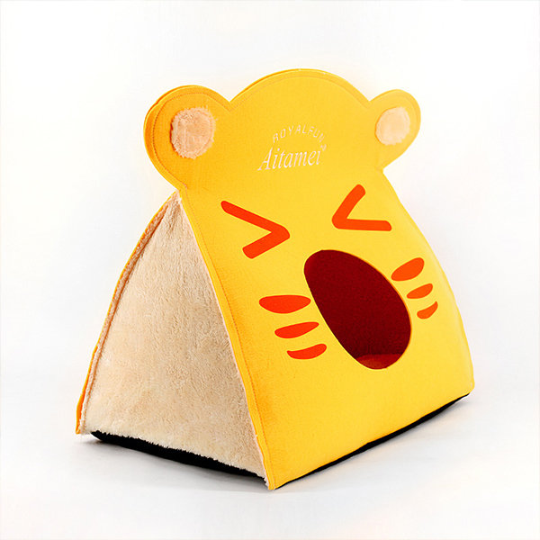 Adorable Cat House - For the Purrfect Cat Nap - Yellow - Pink