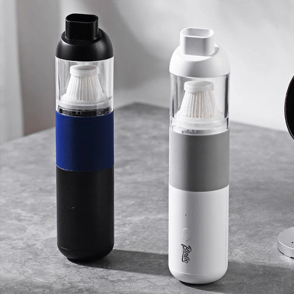 Efficient Coffee Grounds Vacuum Cleaner - Portable and Easy to Clean - Black - White