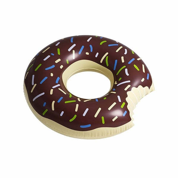 Donut Pool Float - Chocolate - Strawberry - Whimsical Design - Funny Summer