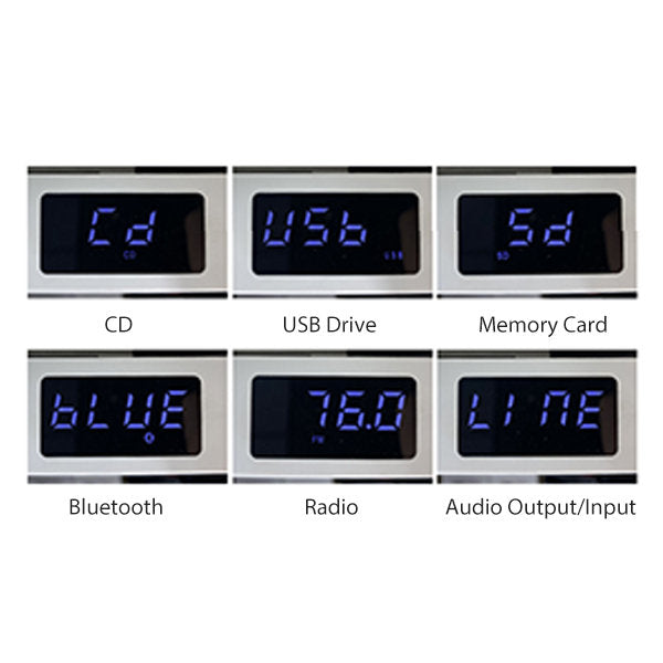 Stylish CD Player - White - Black - Pink - High-quality Sound - Enjoy Music