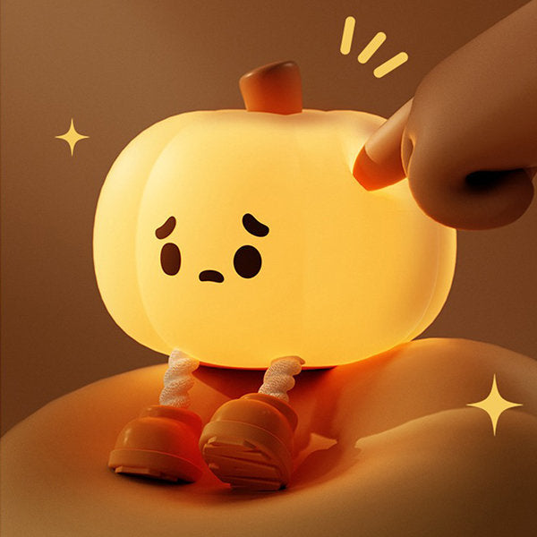 Pumpkin Shaped Night Light - Phone Stand - Comforting Glow - Halloween Decor