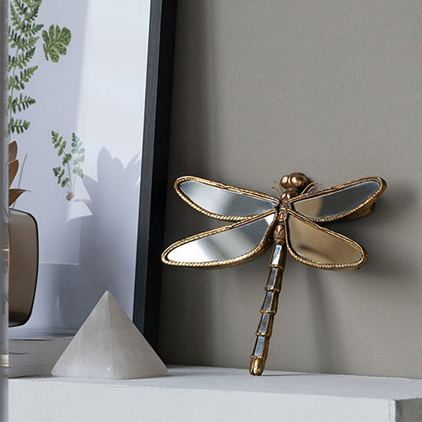 Vintage Home Decor Accent - Dragonfly and Butterfly Wall Hanging - Retro Elegance