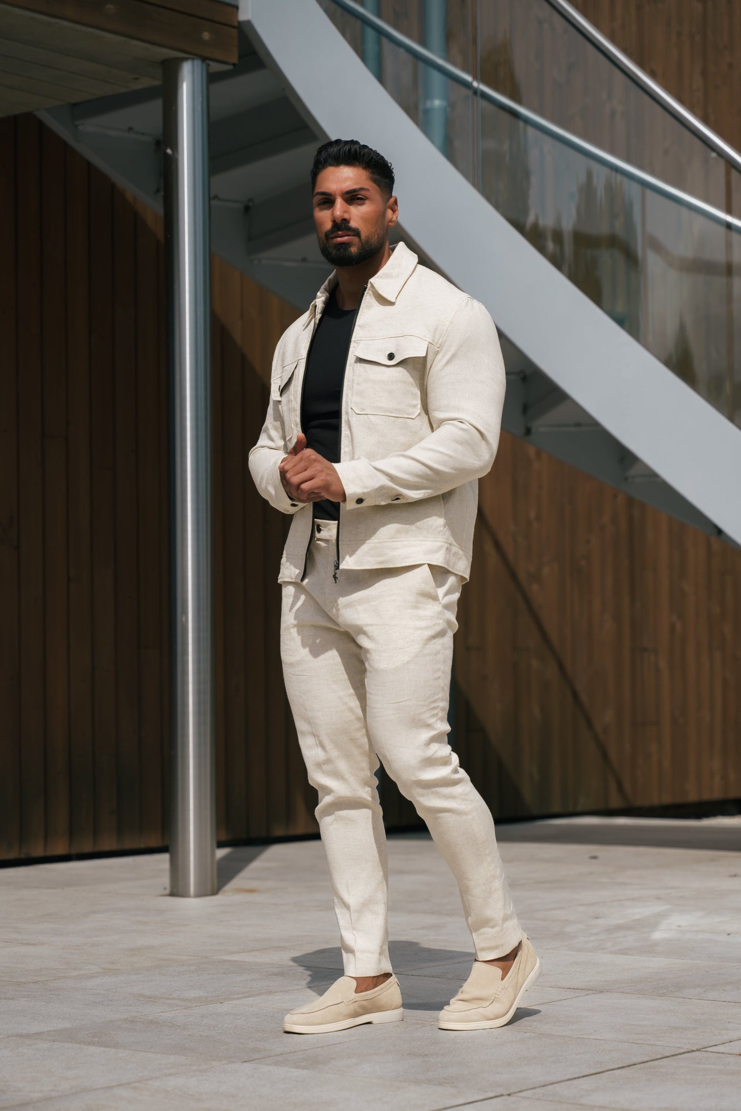 Chic FS Linen Zipped Jacket - Perfect Blend of Style and Comfort!