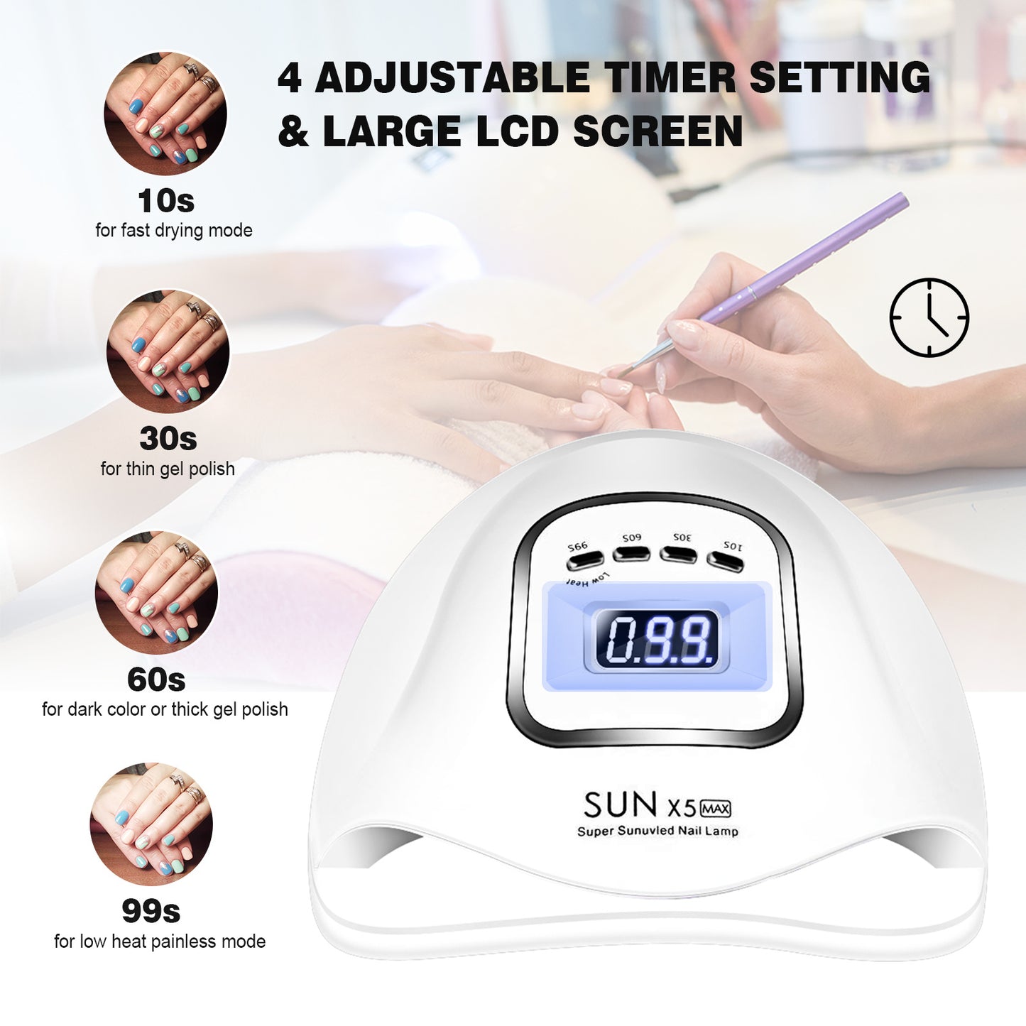 UV LED Nail Lamp + Fast curing