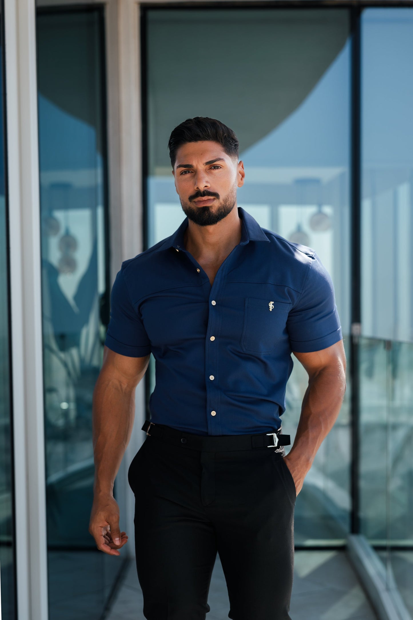 Elevate Your Style: Father Sons Slim Fit Black Stretch Trousers with Chic Silver Waist Adjusters - Pre-Order Now for September 19th!