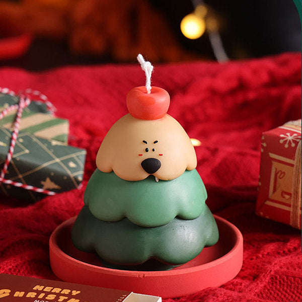 Christmas Tree Scented Candle - Soy Wax Holiday Fragrance - Festive Aromatherapy Decor