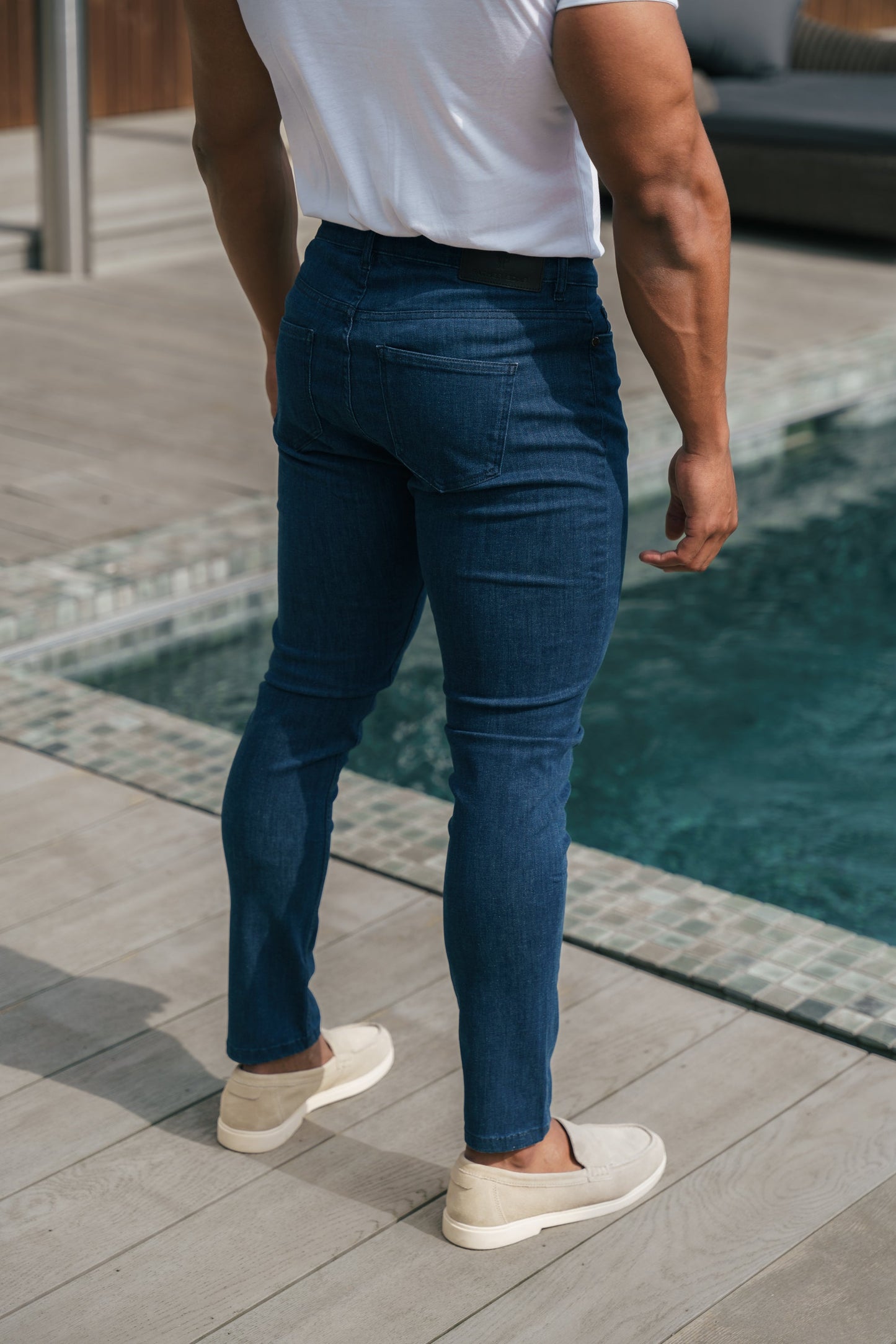 Discover Ultimate Comfort with Father Sons Ultra Soft Navy Stretch Relaxed Jeans - FSJEAN007