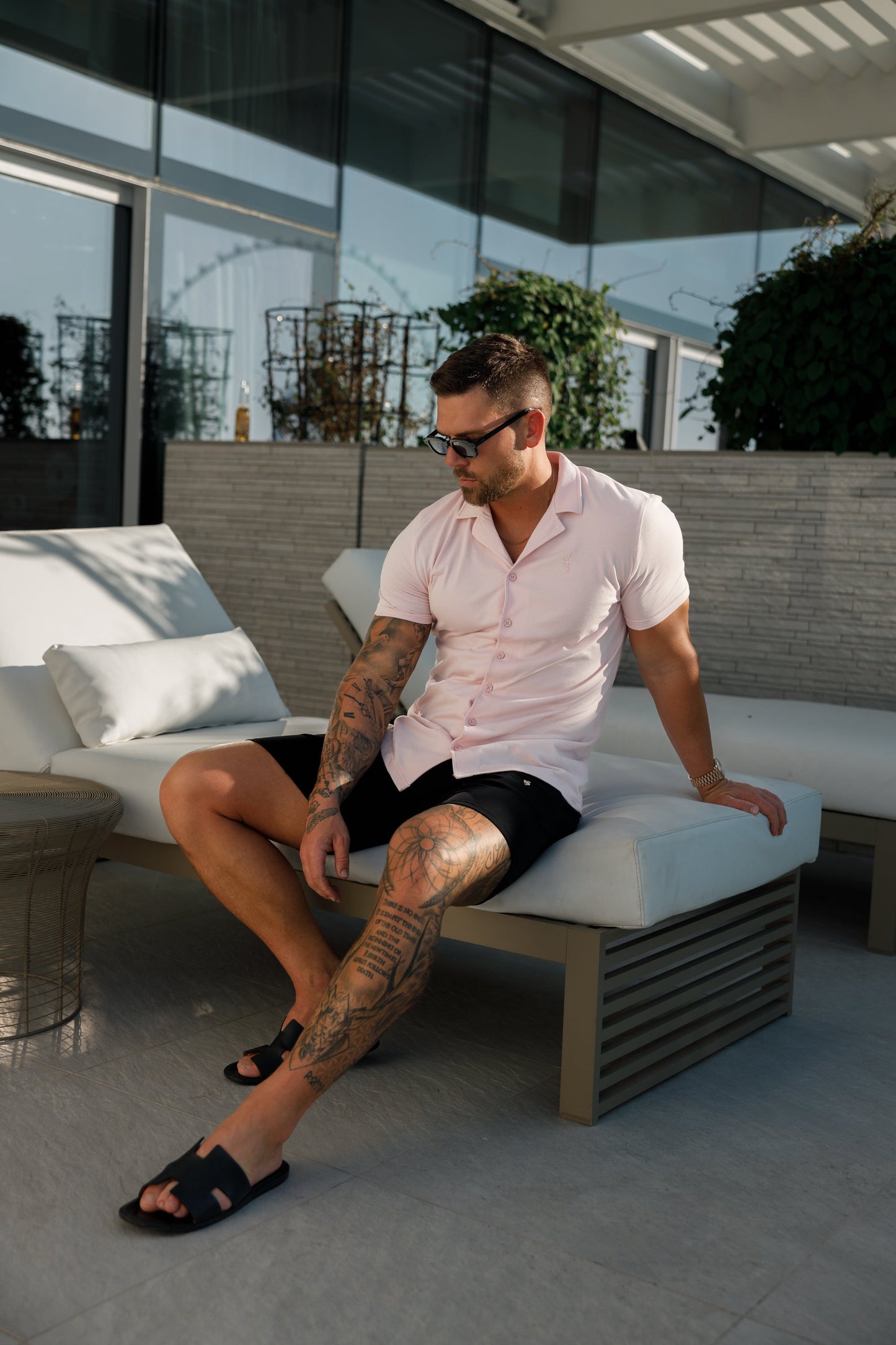 Elevate Your Style: Father Sons Short Sleeve Pink Pique Revere Shirt - FSH1077