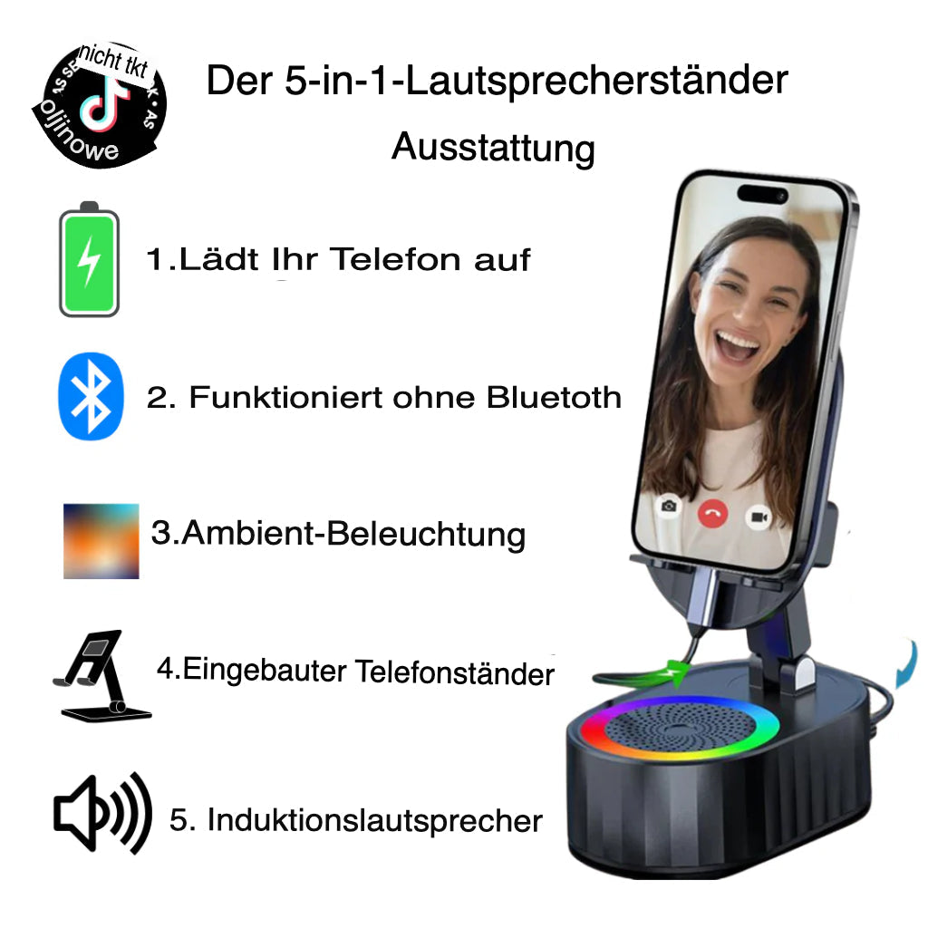 5 IN 1 kabelloser Induktionslautsprecher