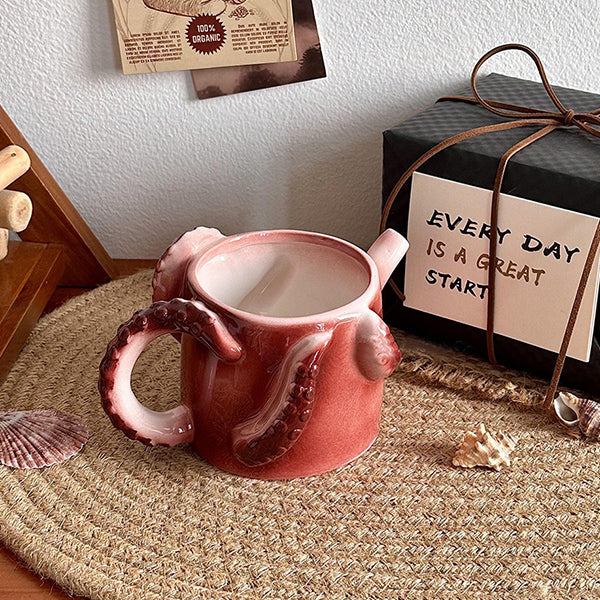 Handcrafted Ceramic Mug - Unleash the Kraken - Halloween and Unique Gifts