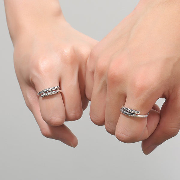 Black Myth Wukong Inspired Rings - Unisex Designs - Adjustable S999 Silver