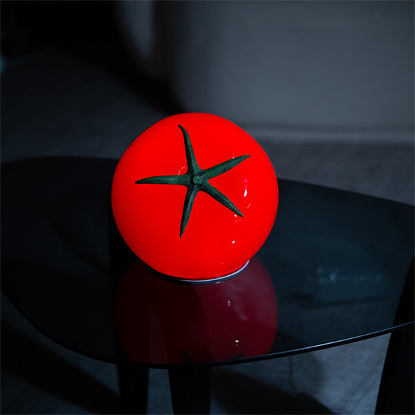 Tomato Table Lamp - Adjustable Brightness Resin Light - Perfect for Modern Home Decor