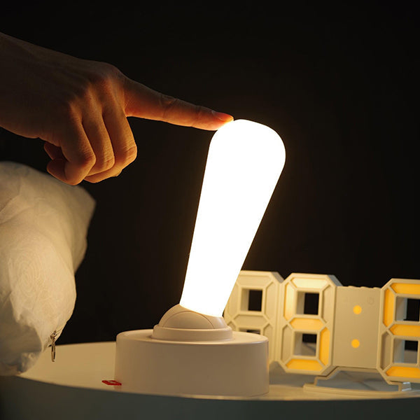 Versatile Joystick Night Lamp - Dual-Mode Brightness - Gray - White - Silicone
