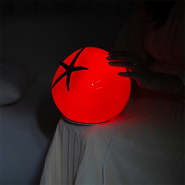 Tomato Table Lamp - Adjustable Brightness Resin Light - Perfect for Modern Home Decor