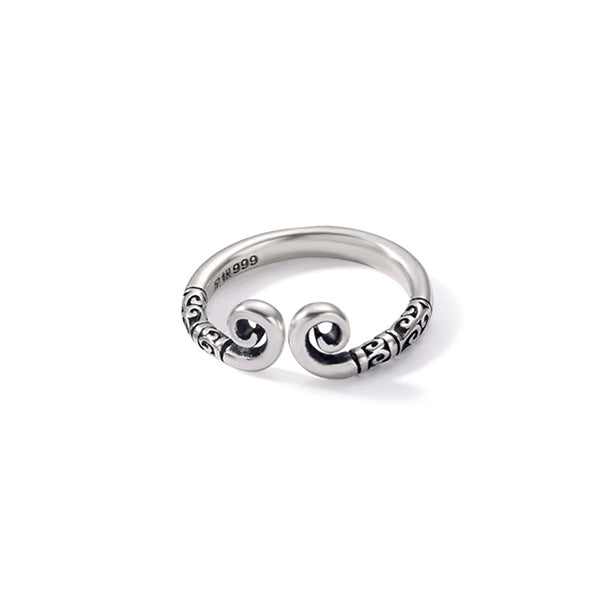 Black Myth Wukong Inspired Rings - Unisex Designs - Adjustable S999 Silver