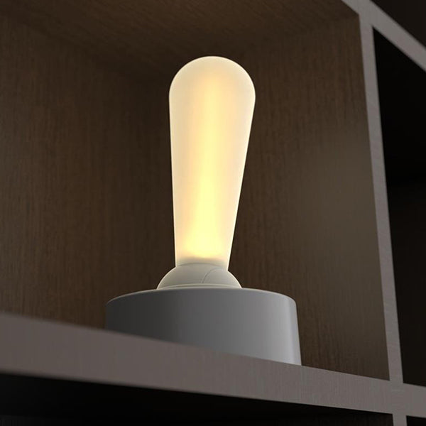 Versatile Joystick Night Lamp - Dual-Mode Brightness - Gray - White - Silicone