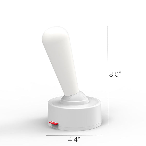 Versatile Joystick Night Lamp - Dual-Mode Brightness - Gray - White - Silicone
