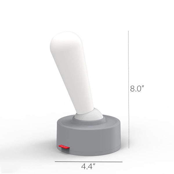 Versatile Joystick Night Lamp - Dual-Mode Brightness - Gray - White - Silicone