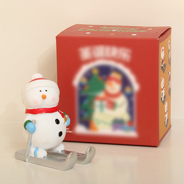 Christmas Skiing Phone Holder - Resin Decoration - Festive Vibe - Holiday Decor