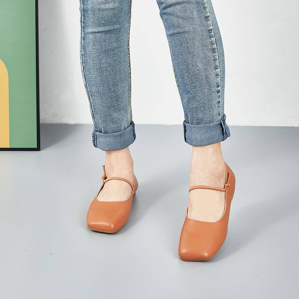 SQUARE TOE FLAT