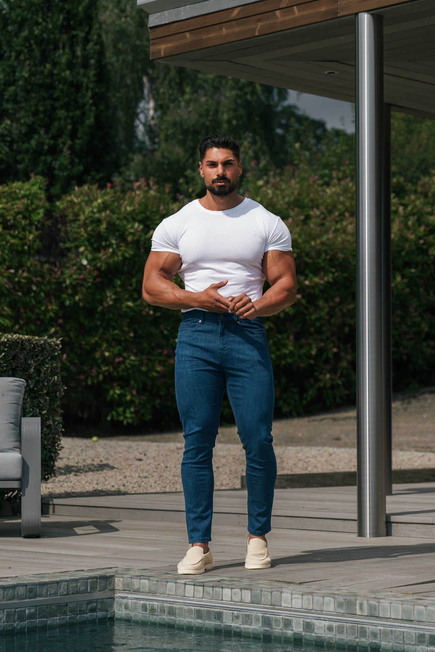 Discover Ultimate Comfort with Father Sons Ultra Soft Navy Stretch Relaxed Jeans - FSJEAN007