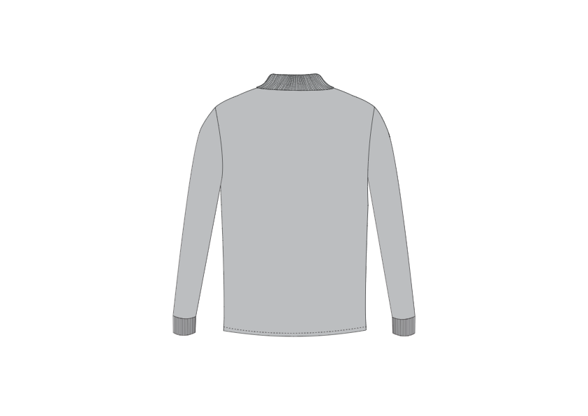 Elevate Your Style with the Father Sons Light Grey Tonal Long Sleeve Polo - FSH859