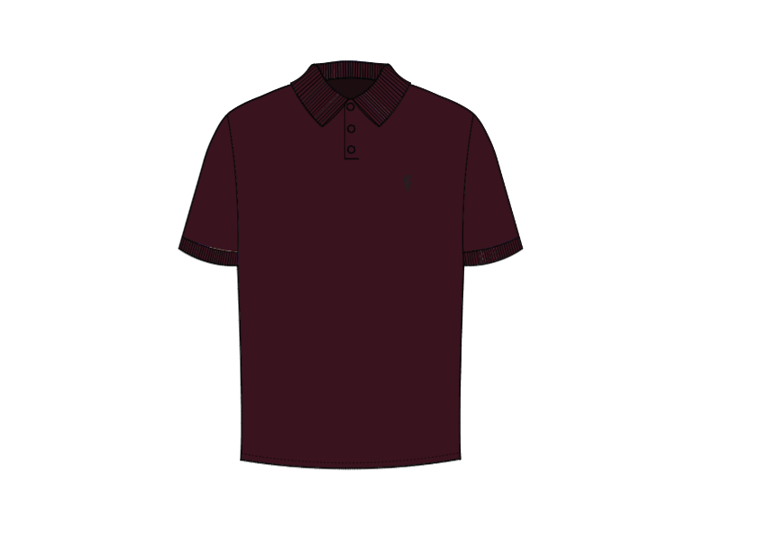 Elevate Your Style with the Father Sons Classic Plum Polo Shirt Featuring Elegant Tonal Button and Embroidery - FSH879