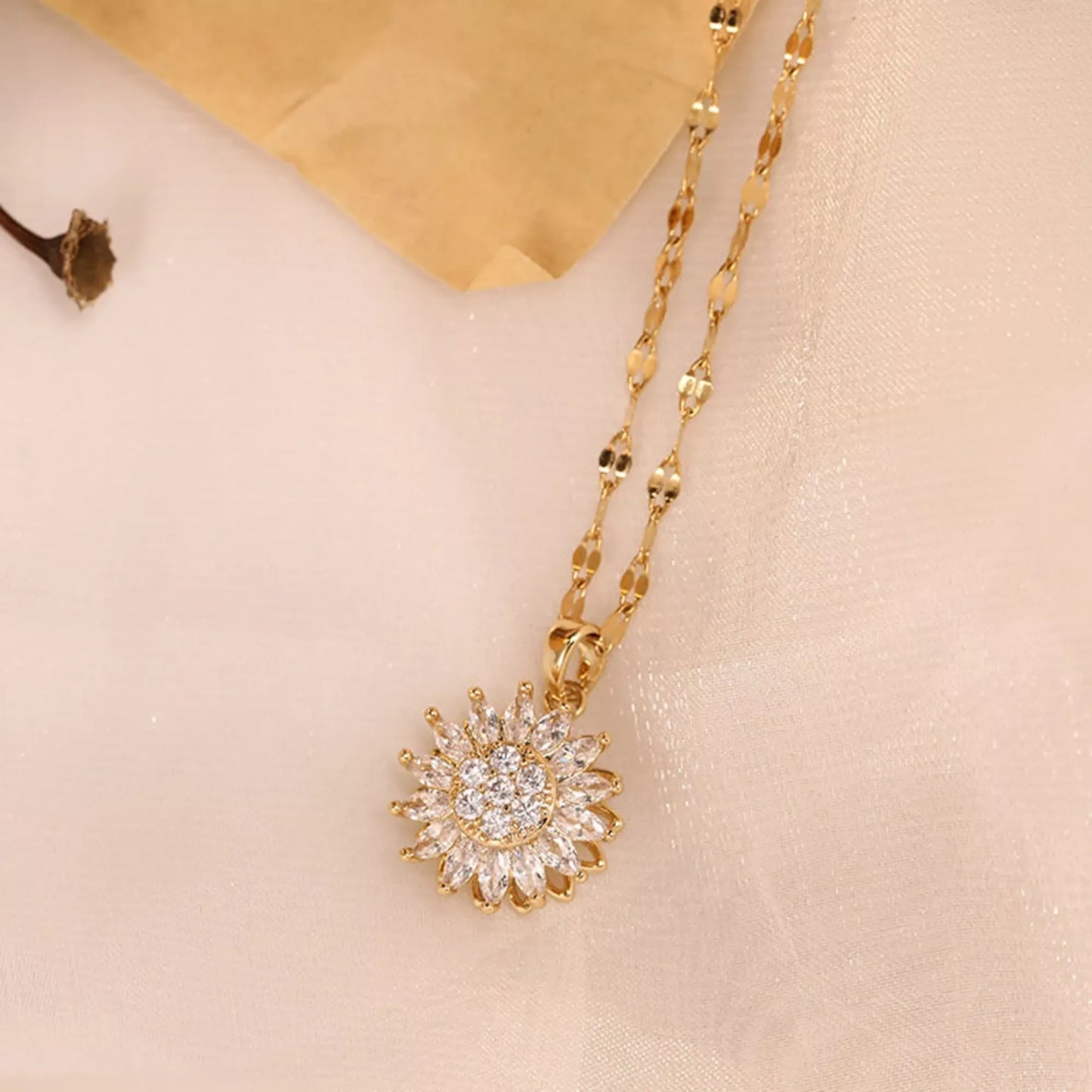 Collar de girasoles para inquietarme – Para mi hija